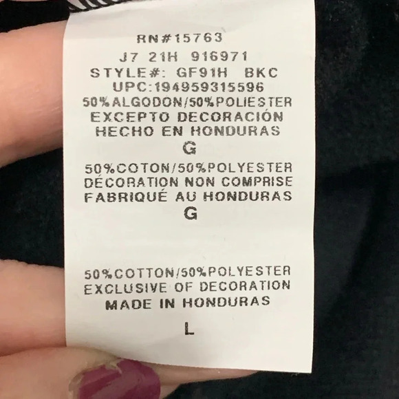 Men’s Champion Full Zip Black Hoodie Size Large NEW WITH TAGS - Picture 7 of 7